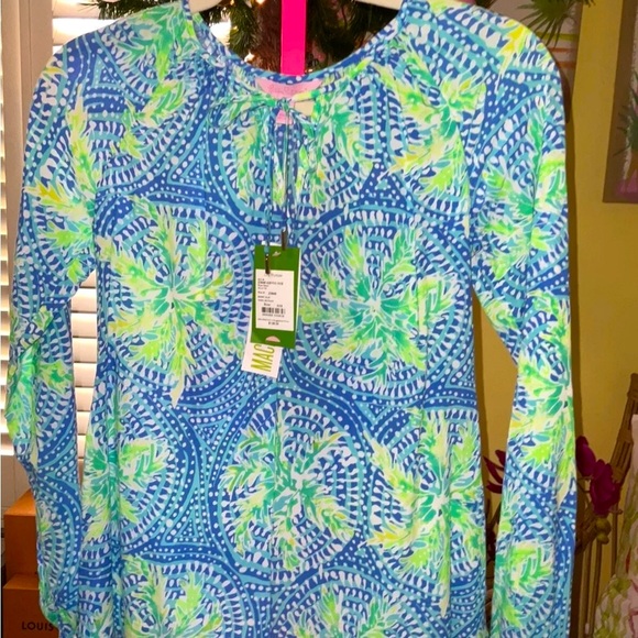 Lilly Pulitzer NWT Willa Tunic Top Tropic Like Its Hot $128 Size XXS,XS - Picture 5 of 6